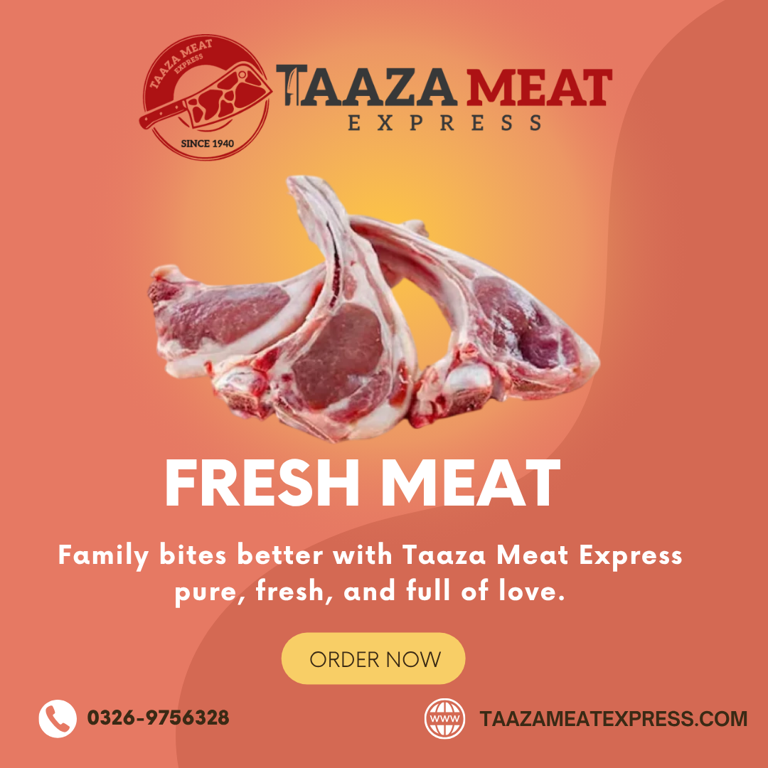 Get fresh halal meat in Lahore delivered to your door — clean, hygienic, and full of natural flavor. Trusted source for your kitchen.