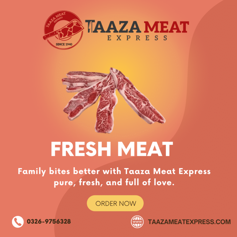 Order premium Lahore meat with guaranteed freshness and halal certification. Fast home delivery of fresh halal meat Lahore-wide.