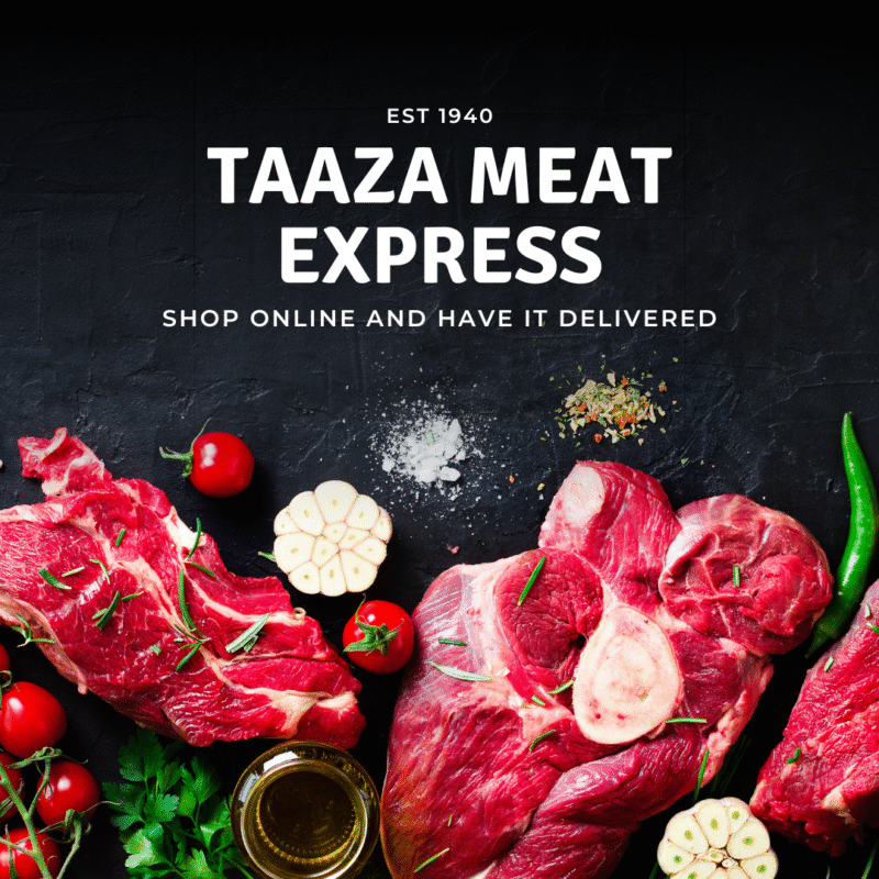 Get fresh Lahore meat delivered to your doorstep with Taaza Meat Express. Premium quality, hygienic, and halal-certified meat with free delivery in Lahore.